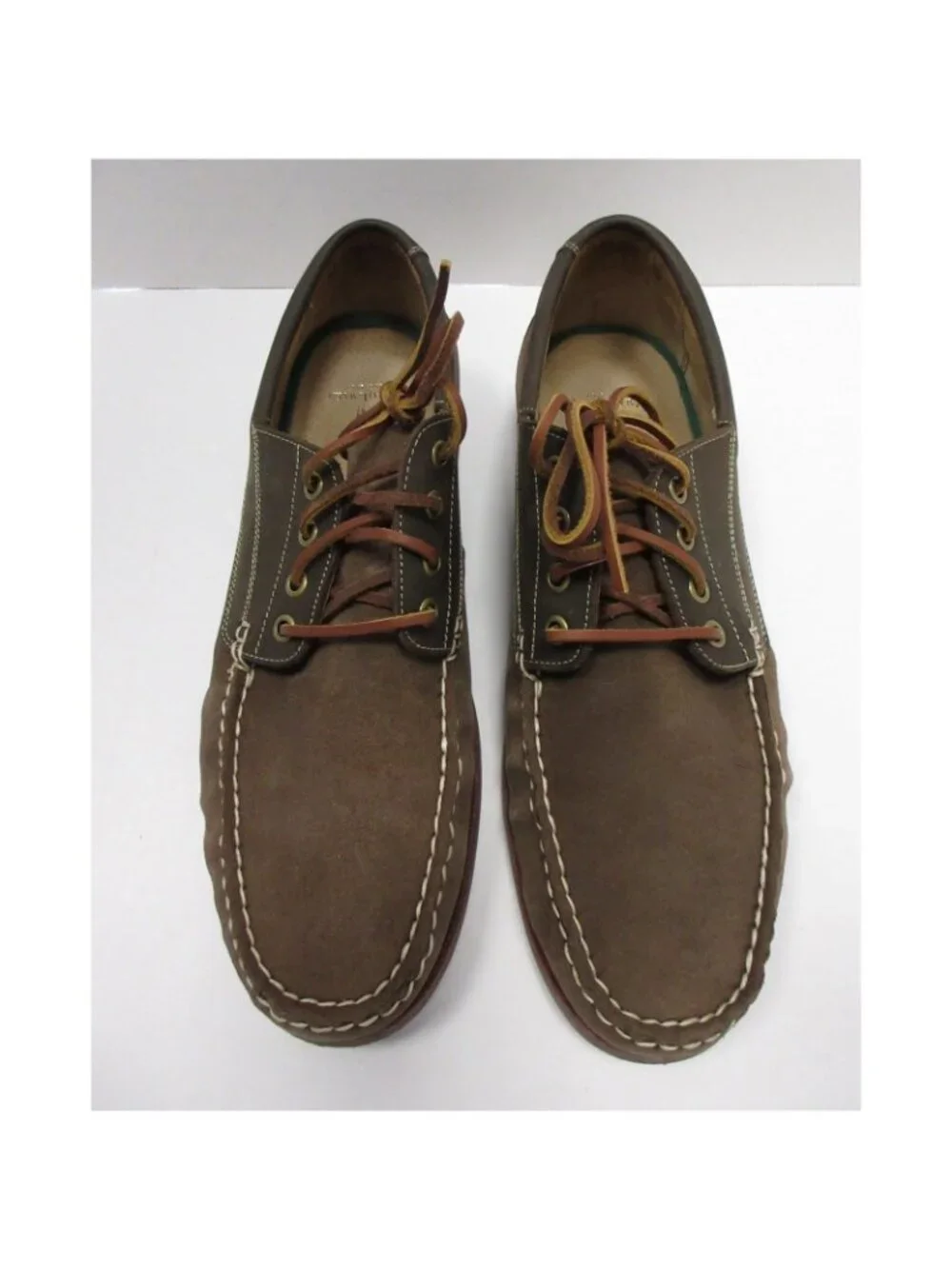 Polo Ralph Lauren Boat Shoes 11.5 D Blackley 4 Eye Oiled Suede Leather